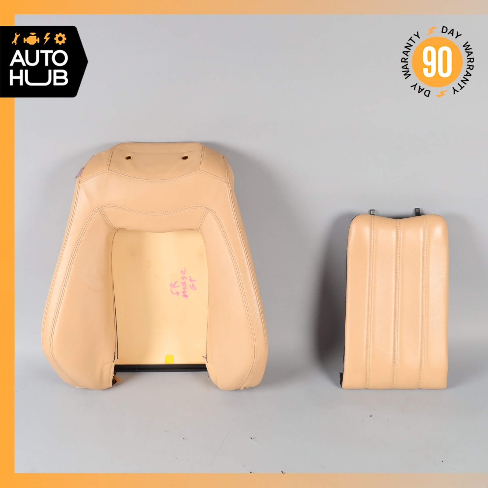 08-12 Maserati GranTurismo M145 Front Right Top Upper Seat Cushion Beige OEM 76k