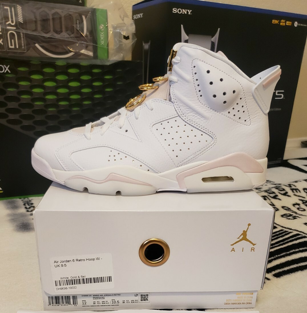 jordan 6 white gold