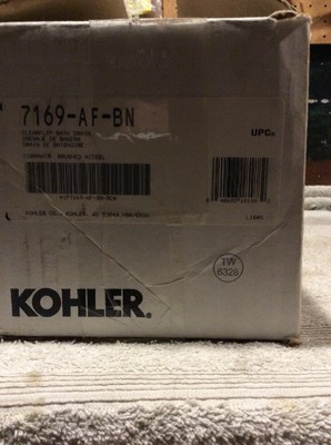 Kohler 7169 Af Bn Clearflo Bath Drain Brass Bath Tub Overflow Drain Assy Ebay