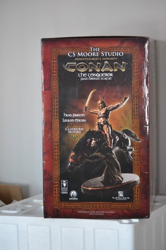 Conan the Conqueror CS Moore Frank Frazetta Faux Bronze Statue 119/300 CAST - Picture 17 of 21