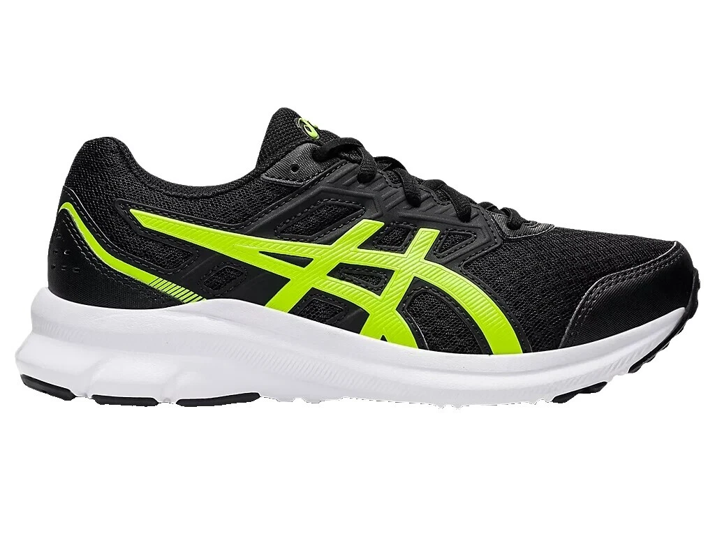 ASICS Negro Atlético Zapatos unisex para niños