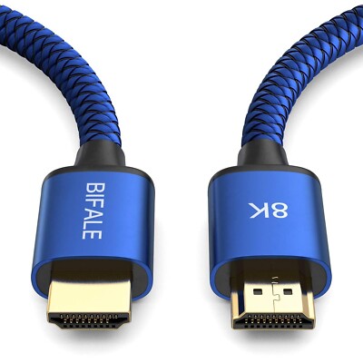 8K HDMI Cable 10ft, 2.1 HDMI Cable Support Dolby Atmos, 8K@60Hz, 4K@120Hz