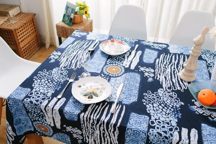 1M Ethnic Fabric Table Cloth Cotton Floral Upholstery Curtain Boho Dress DIY Sew - Image 4 of 4