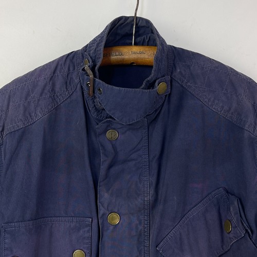 Chaqueta Barbour Deus Ex Machina Para Hombre Pequeña Azul Moto A7 Tourer Ligera - Imagen 5 de 19