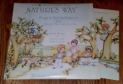 LP Vtg Kids Record NATURE'S WAY Good Apple Inc Denny Dey Deb Holmes w/ Book EX