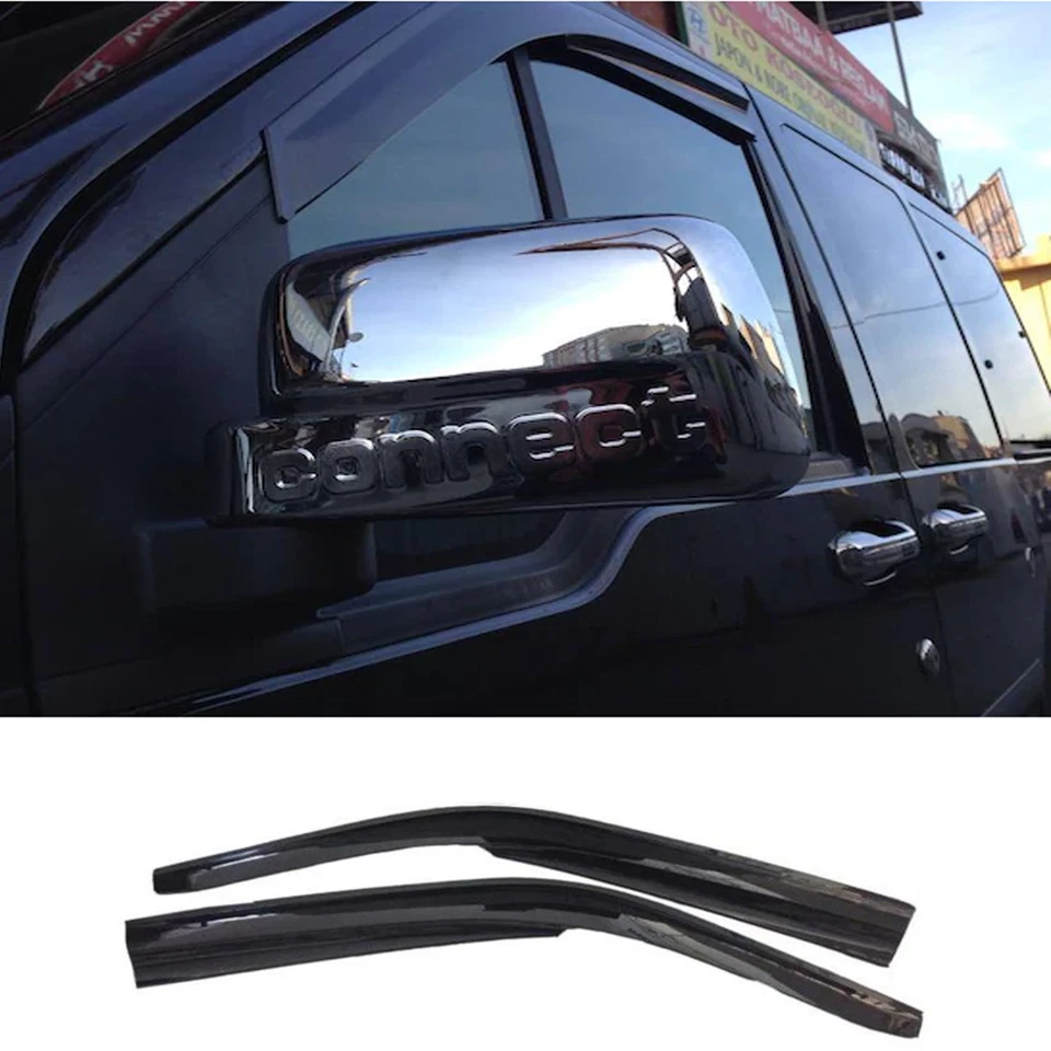 Fits Ford Transit Connect 2010-2013 Window Visor Vent Sun Shade Rain Guard 2Pcs Foto 2 de 4