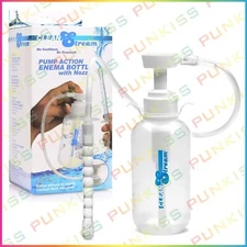 Cleanstream Pump Action Enema Bottle with Nozzle💋Vaginal Anal Douche Cleaning