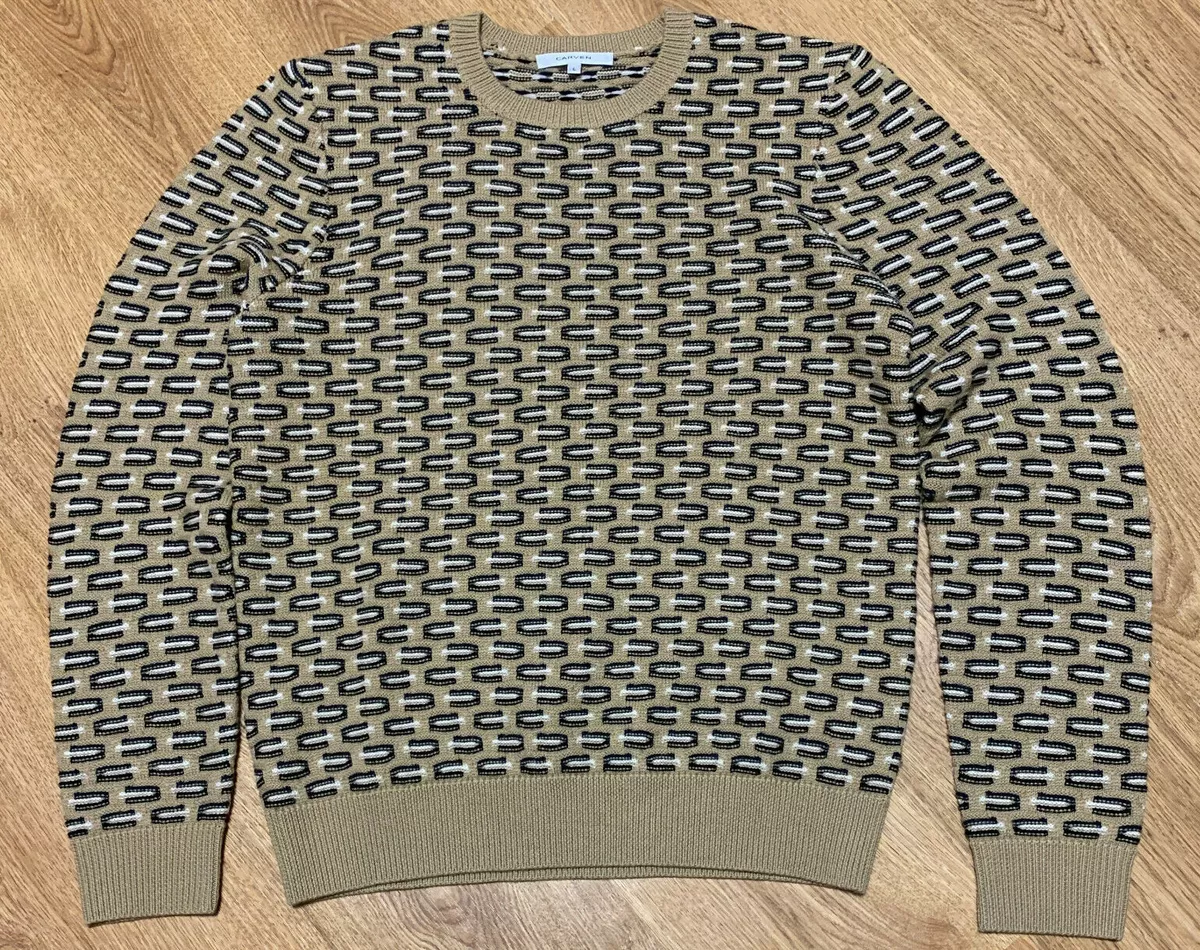 Carven Mens Wool Knit Sweater Pullover SIze L Excellent