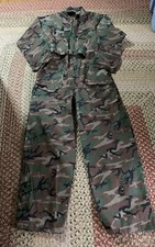 Vintage Ideal Camo Camouflage Hunting Coveralls Suit Full Body Mens Large 42-44