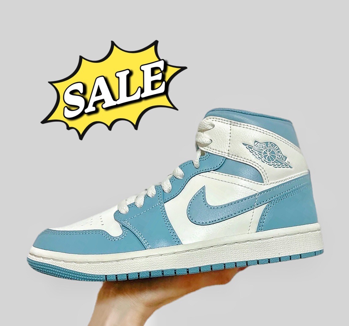 Size 6 - Air Jordan 1 Mid University Blue W for sale online
