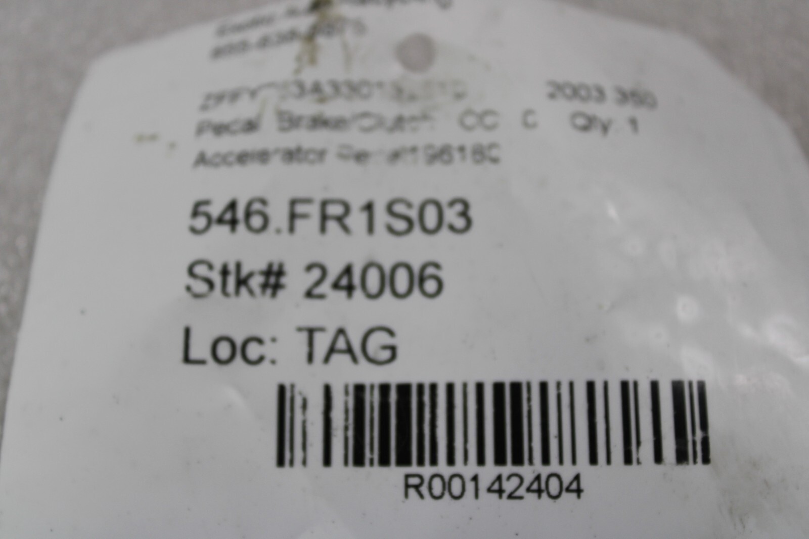 Ferrari 360, F430, Gas Pedal, Used, P/N 196180