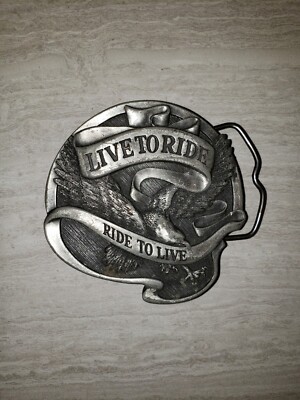 1978 AMF Harley Davidson 75th Anniversary Belt Buckle  display picture 3