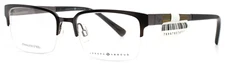 JOSEPH ABBOUD JA4080 015 Gunmetal Mens Rectangle Half Rim Eyeglasses 53-18-140
