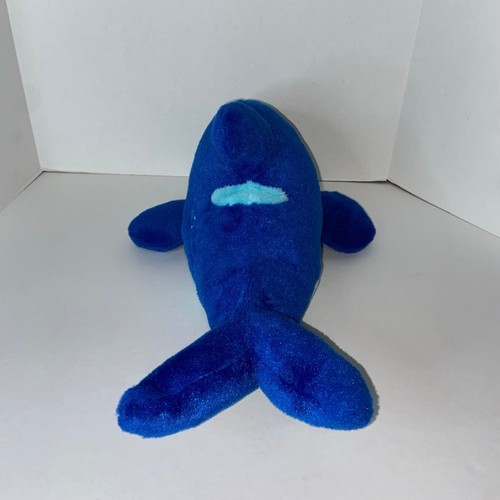 Peluche Sea Shamu World Killer Whale blu peluche oceano lungo 16" SeaWorld - Foto 8 di 8