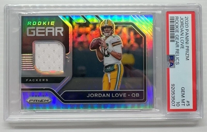Jordan Love Panini Prizm Rookie Gear Relics #5 Base