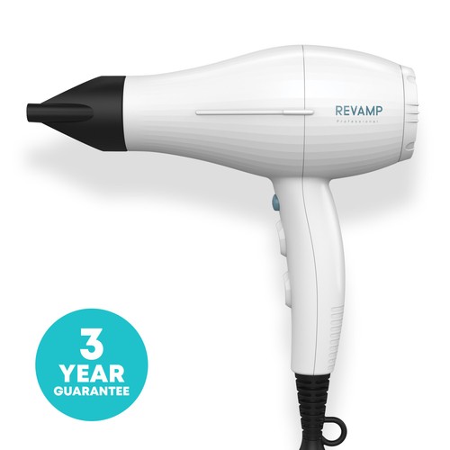 Revamp Progloss Ultra X Shine Portable Hair Dryer - Lightweight - White - Picture 2 of 9