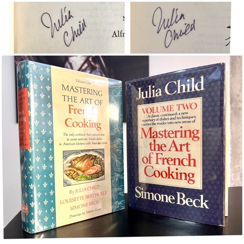 Mastering the Art of French Cooking - TWO SIGNED 1ST EDITIONS - Julia Child 1961