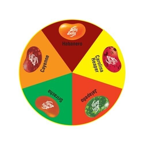 916796 6 X 45G BOX JELLY BELLY BEAN BOOZLED JELLY BEANS FIERY FIVE CHALLENGE - Picture 4 of 4