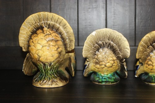 VINTAGE NAPCOWARE TURKEY CANDLE HOLDERS and NAPKIN HOLDERS - Picture 9 of 16
