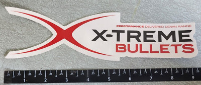 X-Treme Bullets Large Logo Vinyl Decal Sticker Shot Show OEM Original