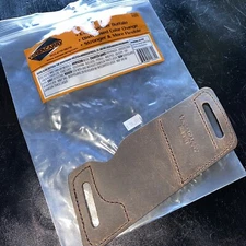 VERSACARRY OWB LEATHER QUICKSLIDE With Magazine Pouch Holster .22 .25 .32 .380 
