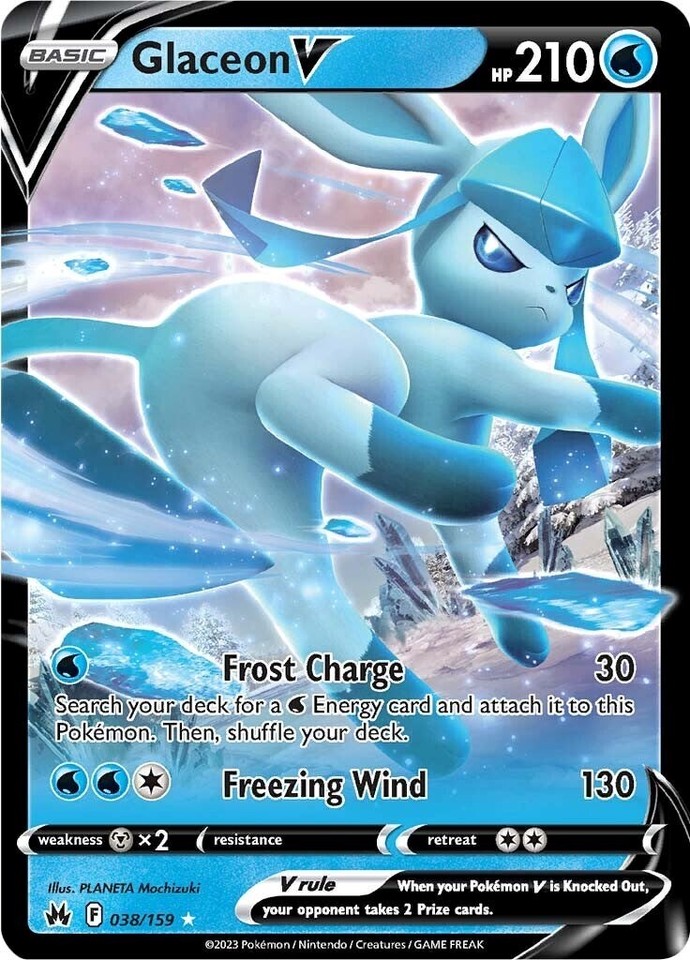 Glaceon V 038/159 Crown Zenith - 1 of 1