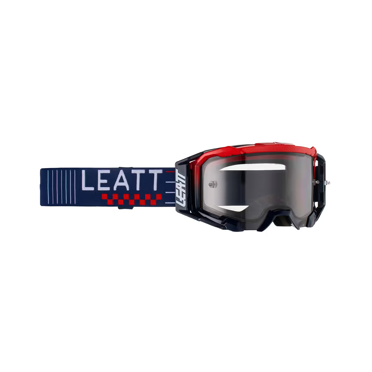 Occhiali LEATT VELOCITY 5.0 Blu Rosso Moto Cross Enduro Motard ATV Quad Bici MTB