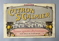 P.L.V. boisson vintage CITRON ST GALMIER Art déco