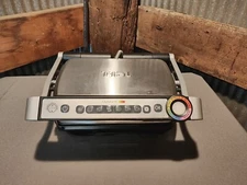 T-Fal OptiGrill Indoor Grill  Automatic Meat Sensor Indoor Panini *Tested Works!