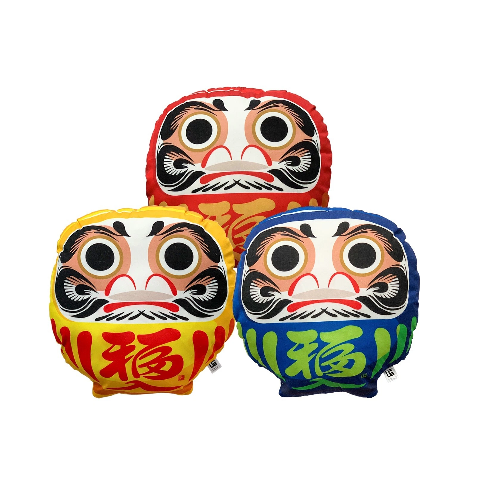 Dharma Pattern Throw Pillow Covers, Set of 3, Inner Lining Included, No fillers
