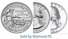 2021 P D General George Washington Crossing the Delaware Quarter ON HAND