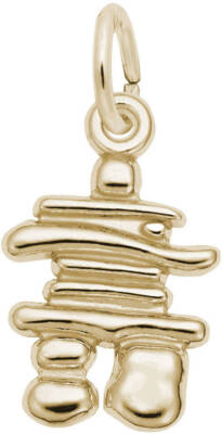 10K oder 14K Gold Inukshuk Charm von Rembrandt