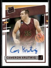 2021 Chronicles Draft Picks Cameron Krutwig #RR-CKR Donruss RC AUTO BRONZE