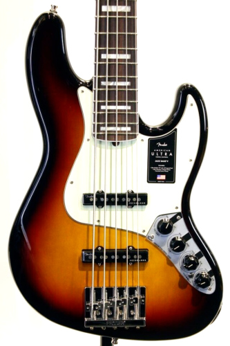 Fender USA American Ultra Jazz Bass V Rosewood Ultraburst with Case New Japan - 第 1/4 張圖片