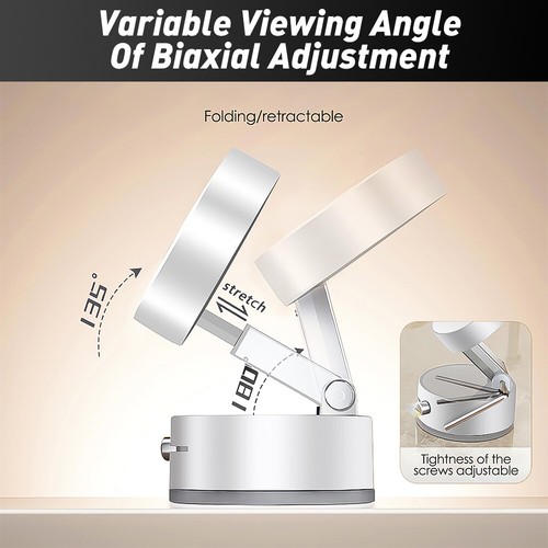 Strong Magnetic Car Phone Holder Foldable Design 360° Adjustable Vacuum Mount - Photo 5 sur 11