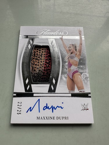 2024 Panini Flawless WWE Memorabilia Autograph Maxxine Dupri /25 - Picture 4 of 10