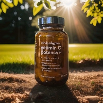 MindBodyGreen Vitamin C Potency+ (1000 mg) - 60 Capsules **NEW** SEALED