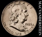 1959-D Franklin Half Dollar- FBL- Choice Gem Brilliant Unc++ Luster #K594