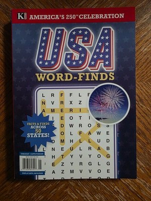 USA Word-Finds by Kappa - America's 250th Celebration Edition - 150 USA Puzzles