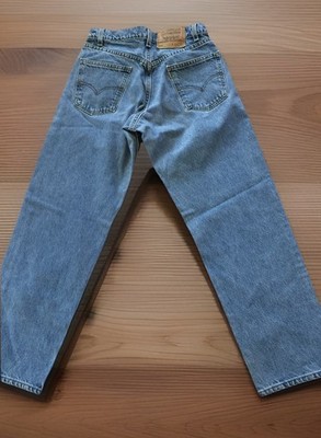 MEN LEVI JEAN 565 Denim 29x30 Orange Tab Wide Leg 5 Pocket Appear Vintage