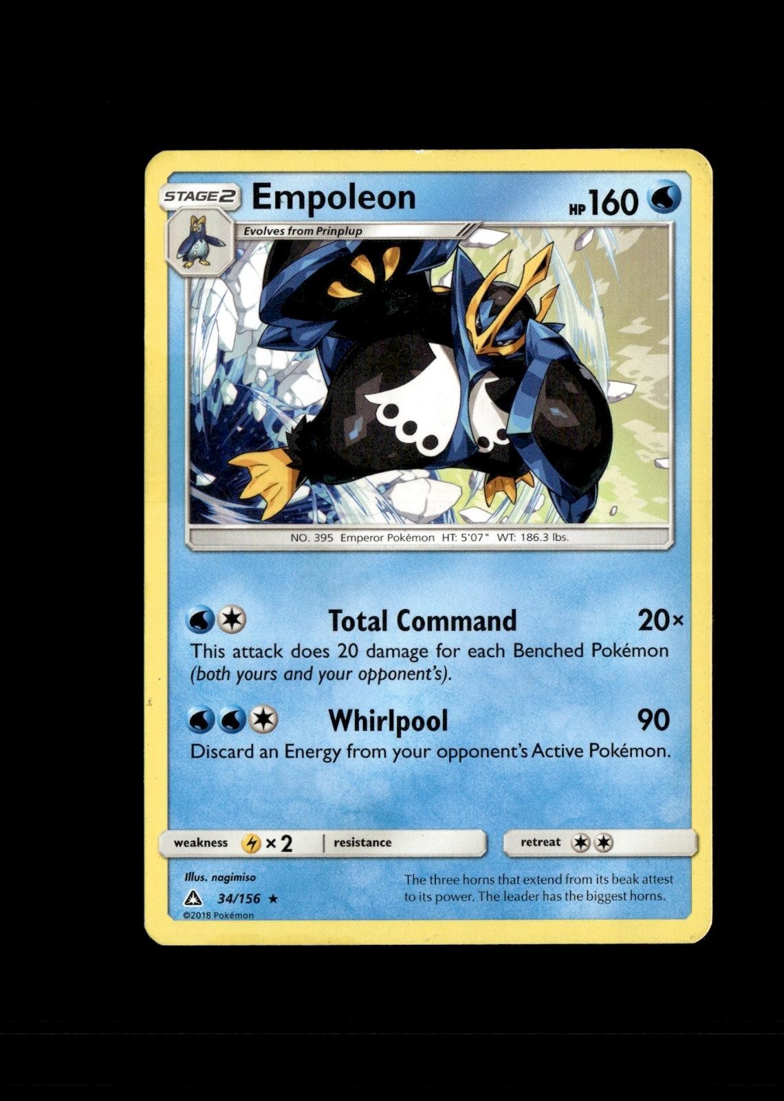 Empoleon 34/156 Rare Ultra Prism Pokemon Lightly Played