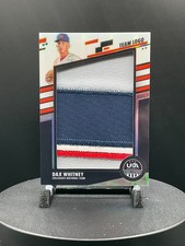 2026 Panini Stars & Stripes Prizm Jumbo Materials TEAM LOGO DAX WHITNEY 13/18