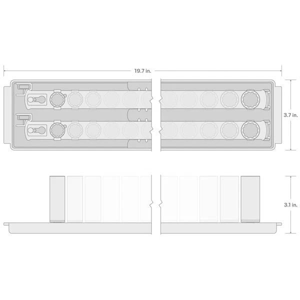 Tekton Shd91212 3/8 Inch Drive 12-Point Socket Set With Rails And Tray, - Image 4 of 4