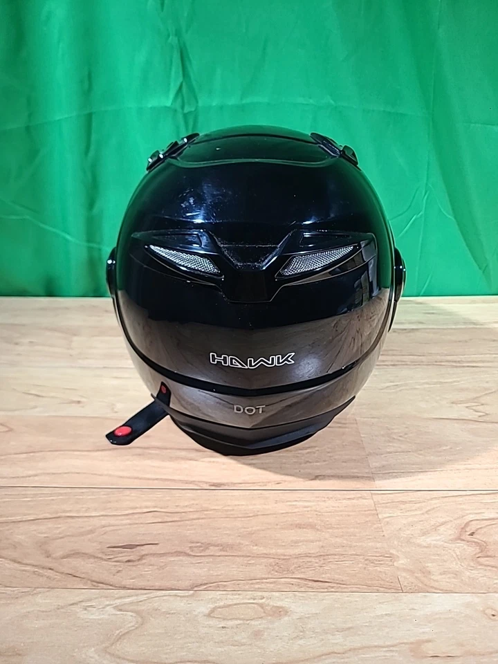 CASCO 2 EN 1 de motocicleta Hawk ST-1198 negro brillante - talla XL Foto 4 de 4