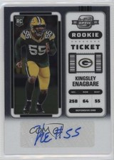 2022 Panini Contenders Optic Rookie Ticket Auto Kingsley Enagbare #181 Auto yj6