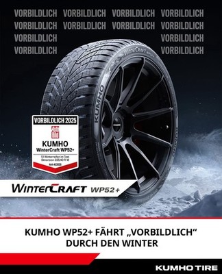 Winterreifen 185/65R15  88T  Kumho Wintercraft WP52+   M+S & 3PMSF neue Mischung