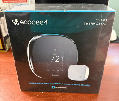 ecobee4 Smart Thermostat EB-STATE4-01 WiFi Alexa Voice New Sealed Green Box