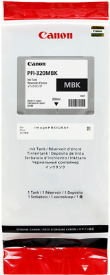 Original Canon Tintenpatrone Schwarz (Matt) PFI-320mbk 2889C001