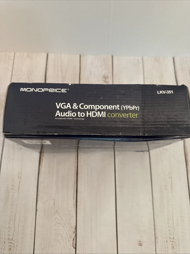 Monoprice VGA & Component (YPbPR) Audio to HDMI Converter LKV-351 NOB CHARITY - Bild 2 von 4