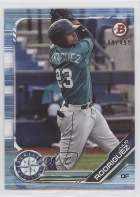2019 Bowman Draft Sky Blue 144/499 Julio Rodriguez #BD-60 0p45